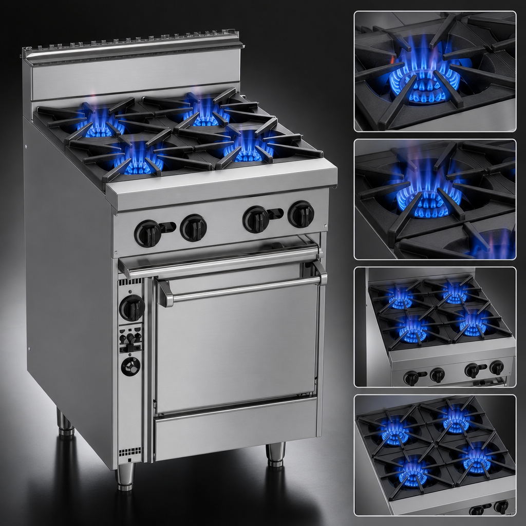 Four Open Burners