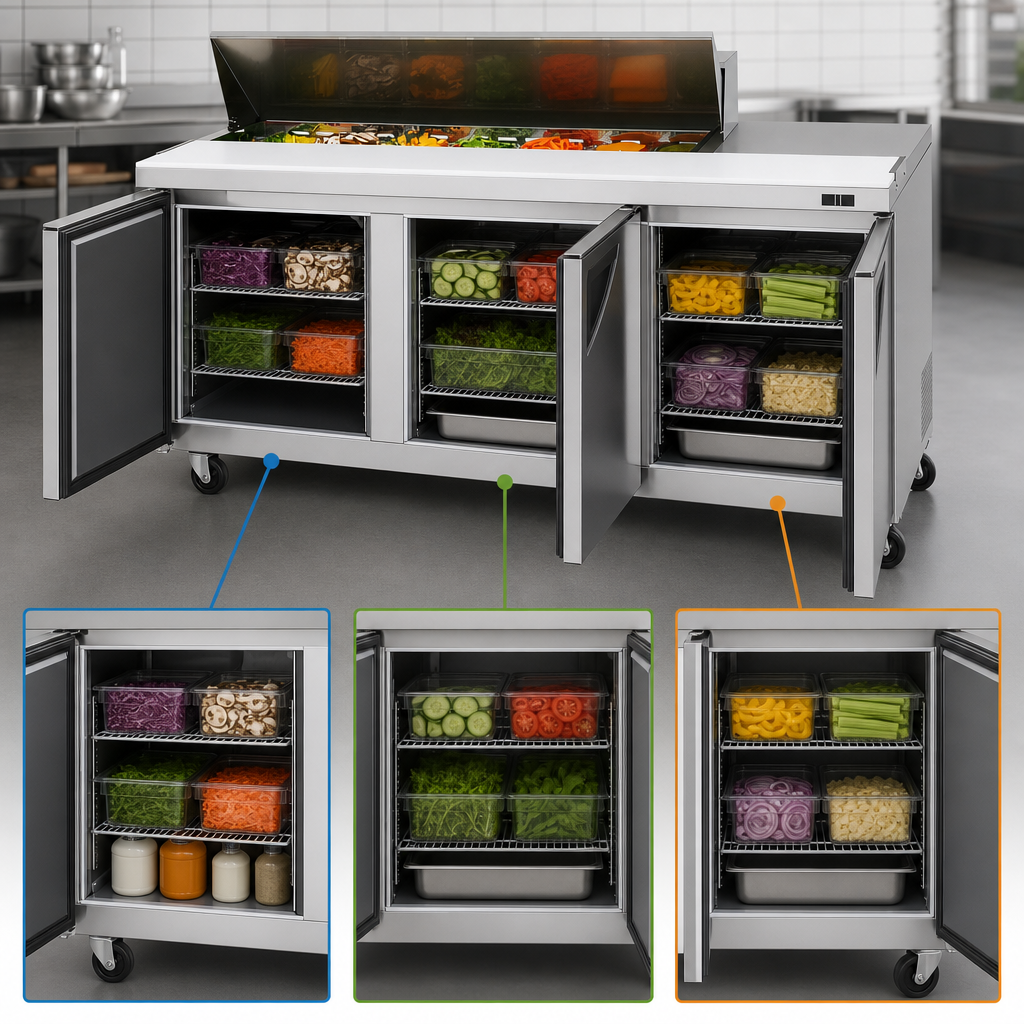 Three-Section Storage