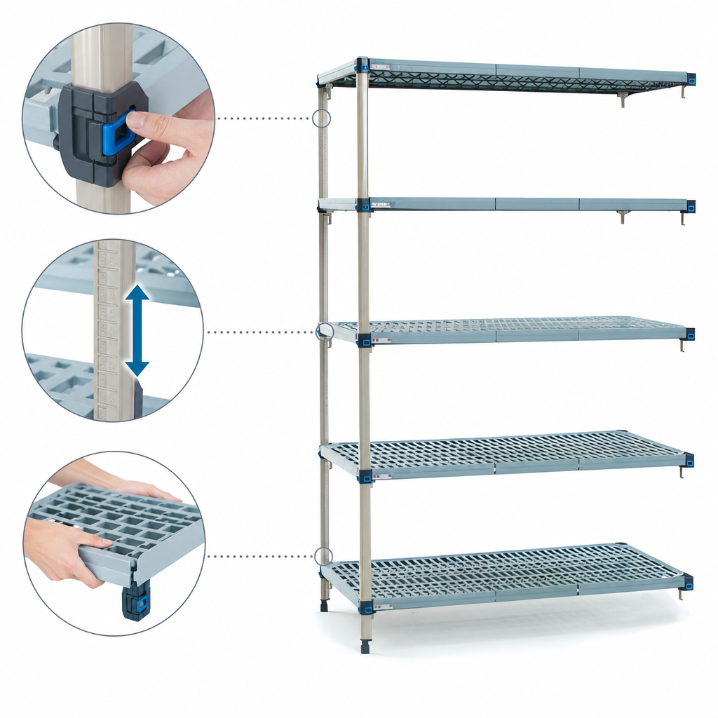 Quick-Adjust Shelf Design