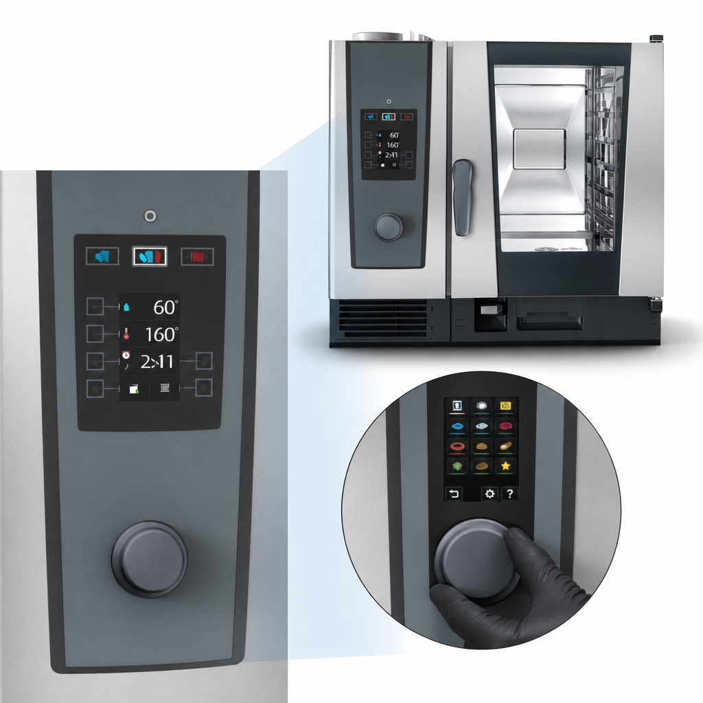 Digital Color Display And Push-Button Control