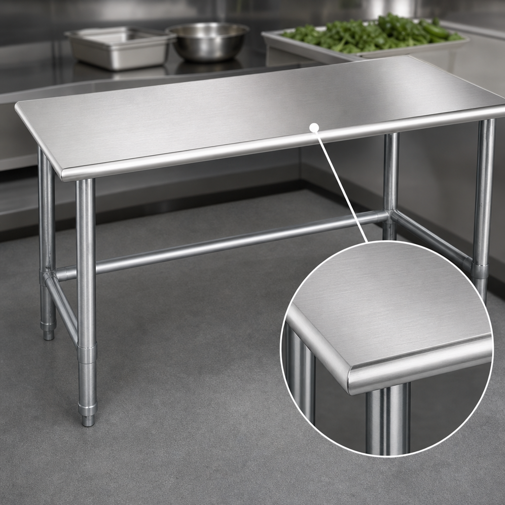 14-Gauge 304 Stainless Steel Top
