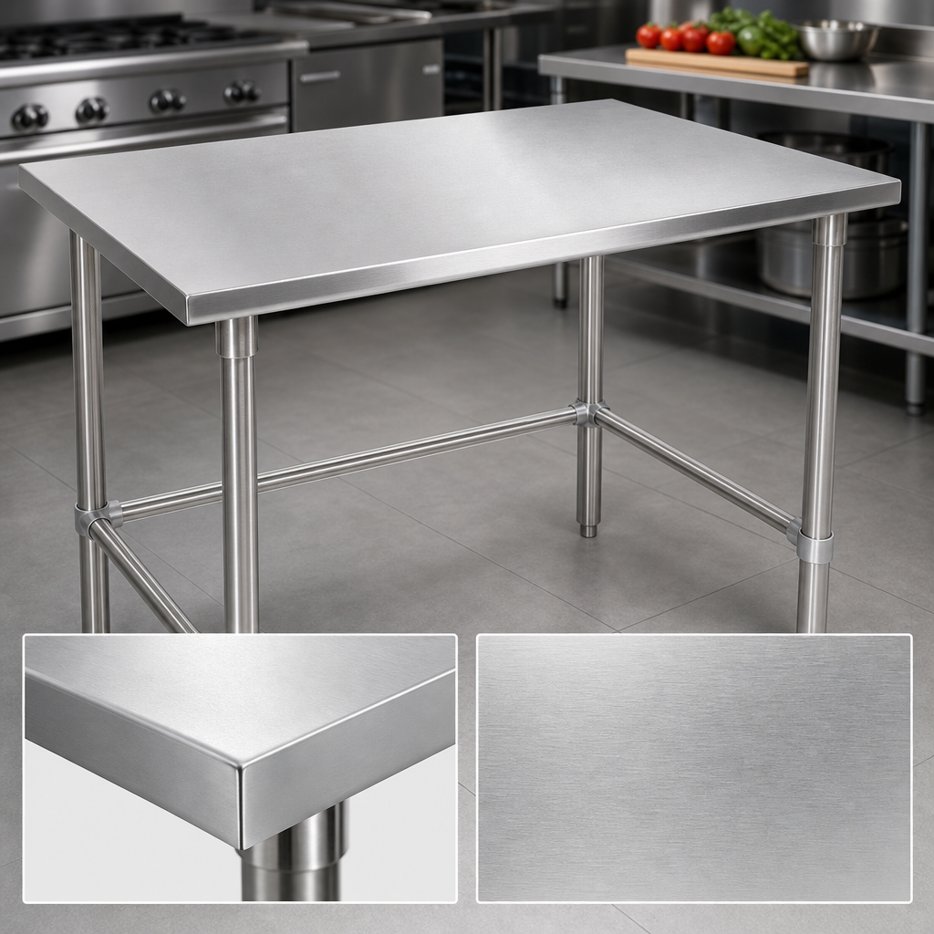 16-Gauge Stainless Steel Top