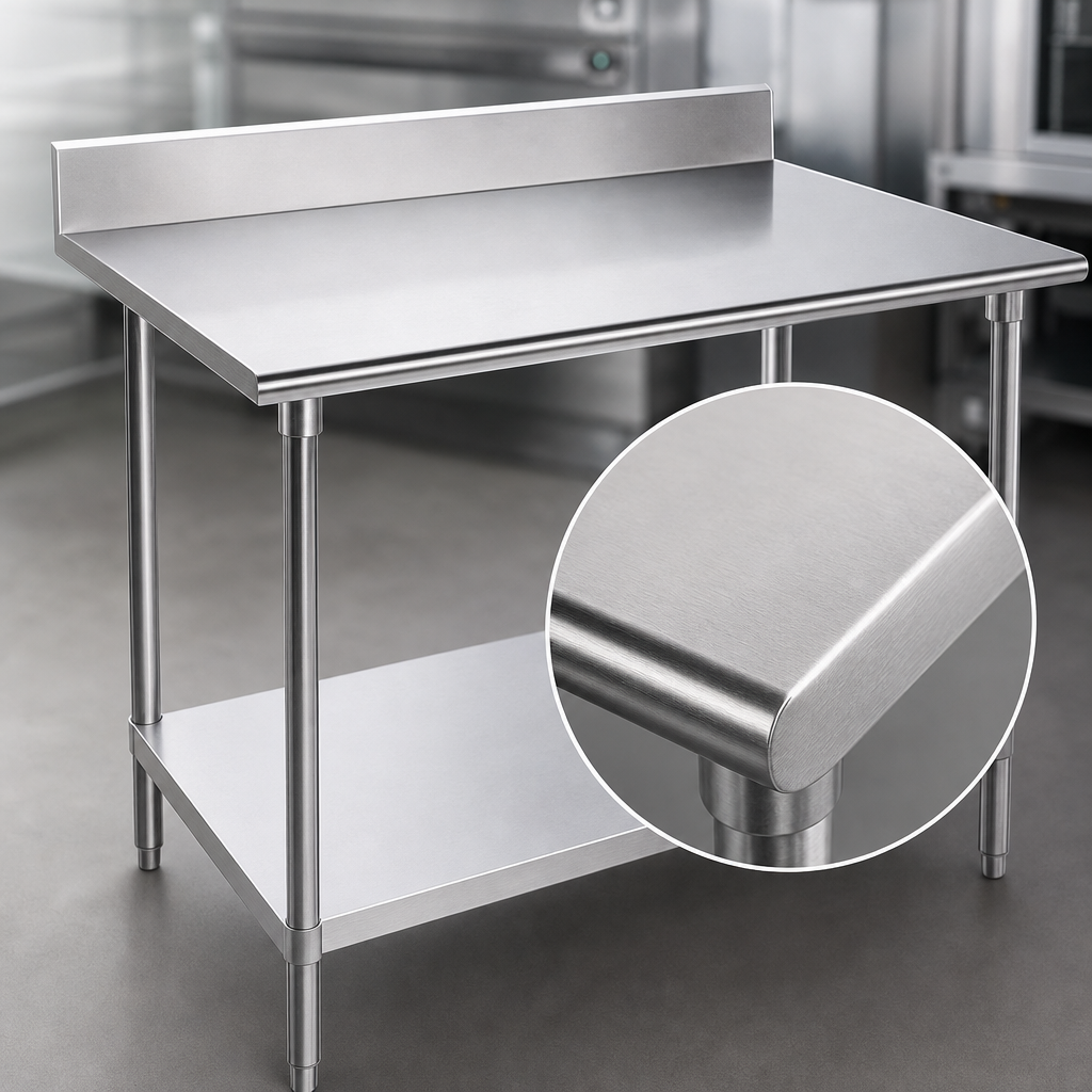 14-Gauge 304 Stainless Steel Top