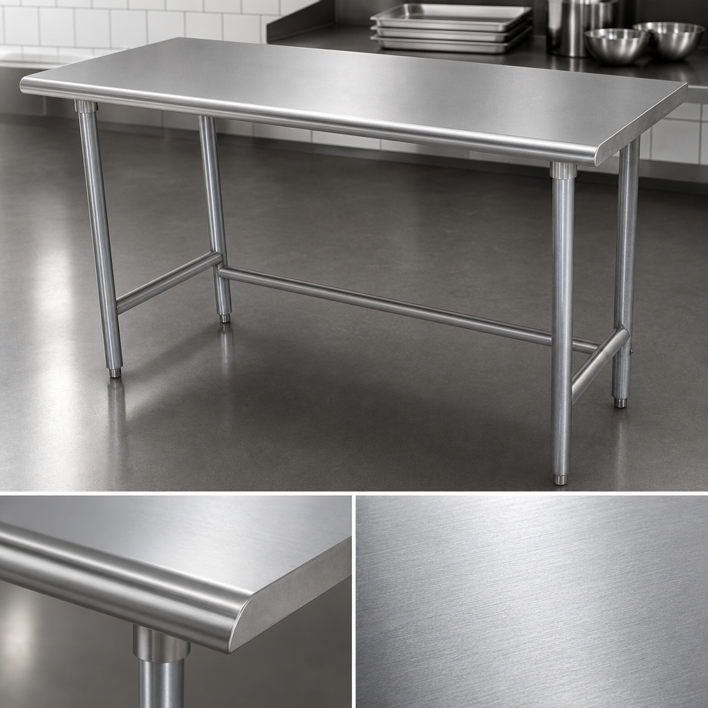 16 Gauge 304 Stainless Steel Top