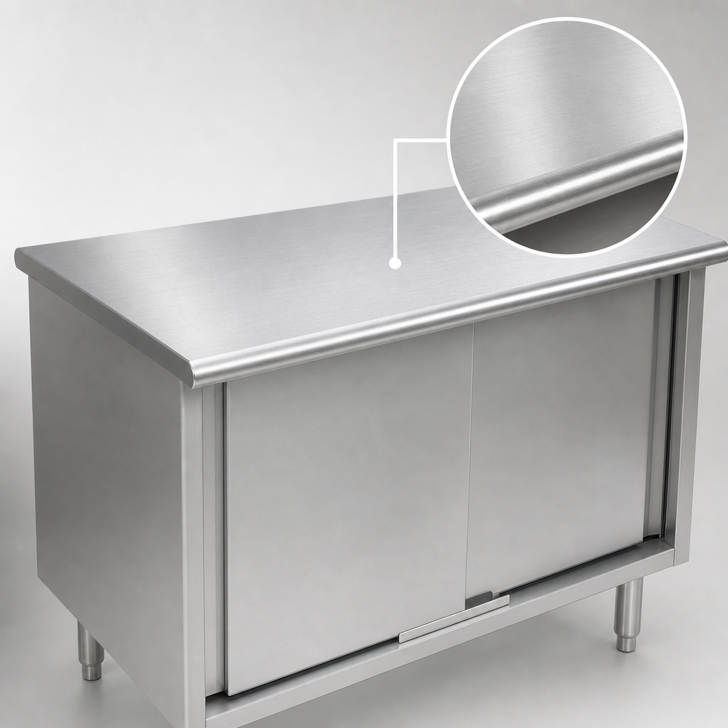 14-Gauge 304 Stainless Steel Top