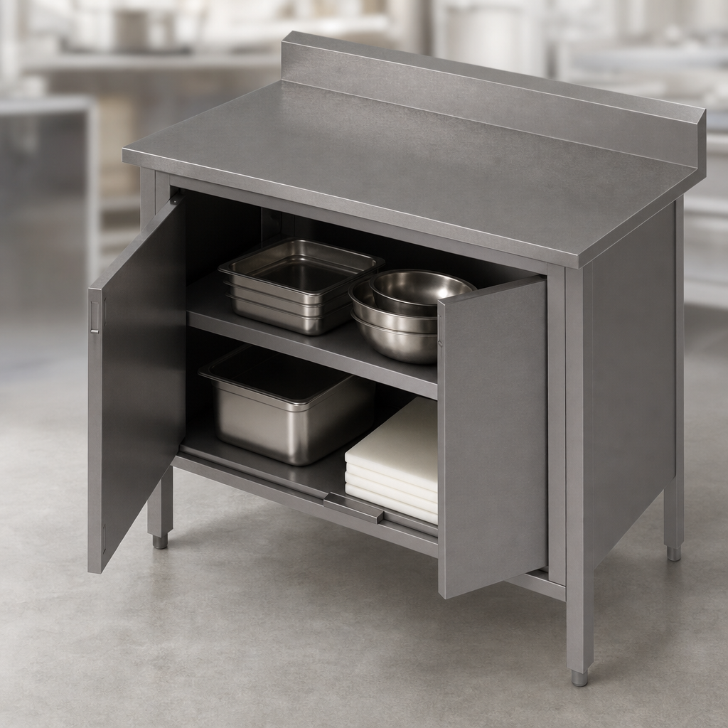 Cabinet Base with Hinged Doors