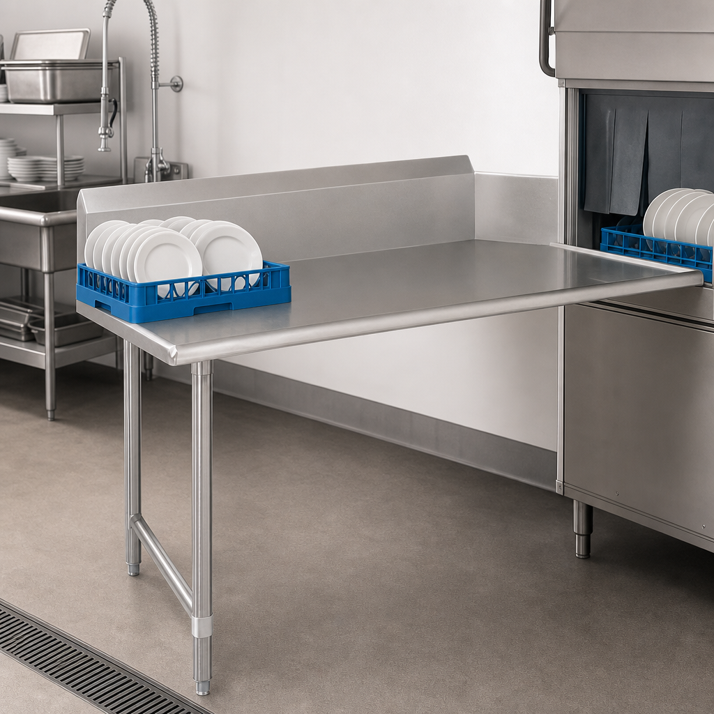 Straight Clean Dishtable Design