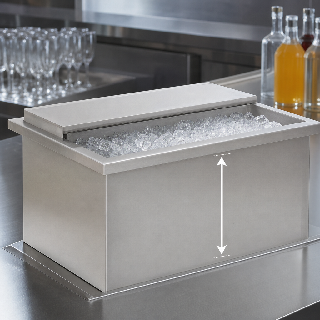 10-1/2-Inch Deep Ice Bin