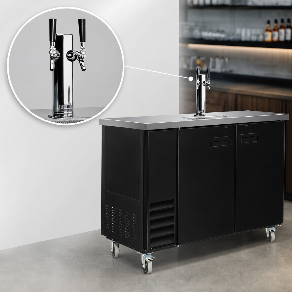 Single Tower, 2 Faucets