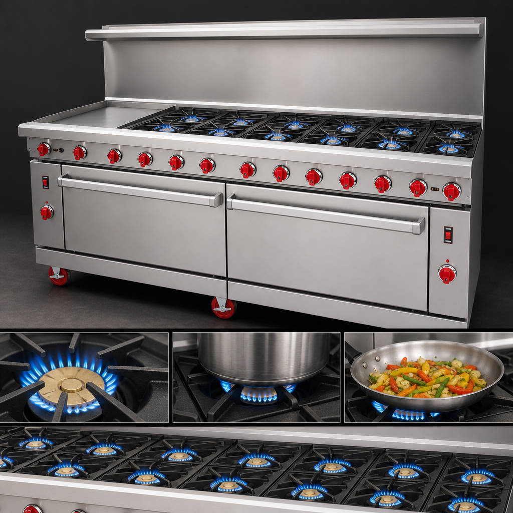 Eight Open Burners