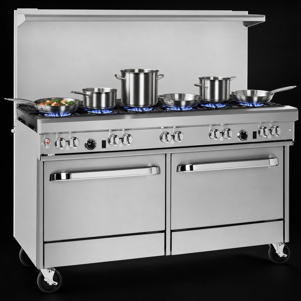 Eight Open Burners