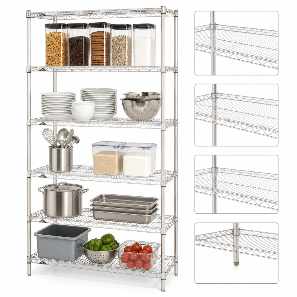 Five Wire Shelves