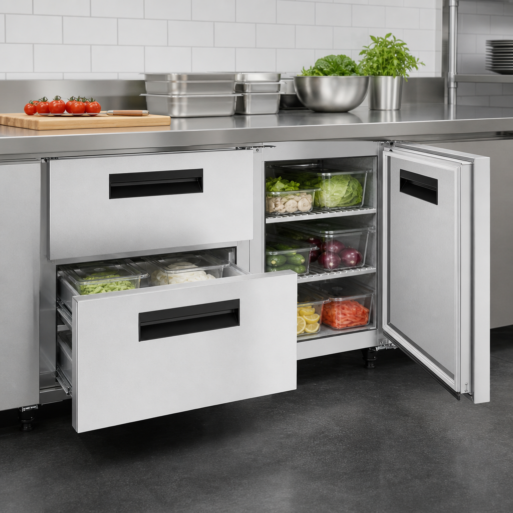 Door-and-Drawer Storage