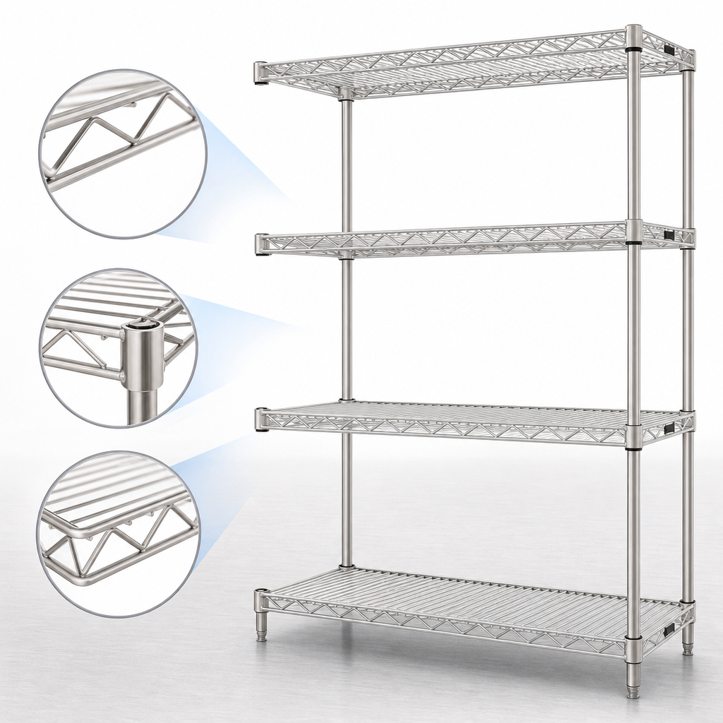 Patented QuadTruss Shelves