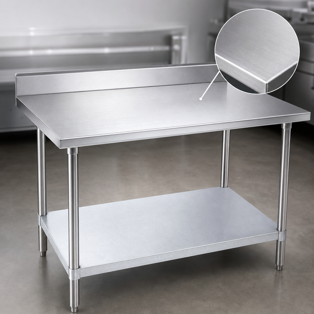 14-Gauge 304 Stainless Steel Top
