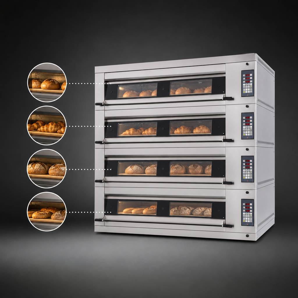 Four Independent Baking Decks
