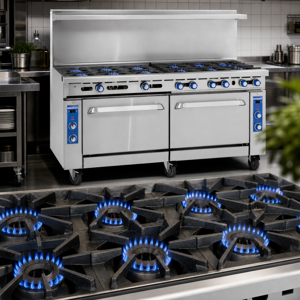 12 High-Output Open Burners