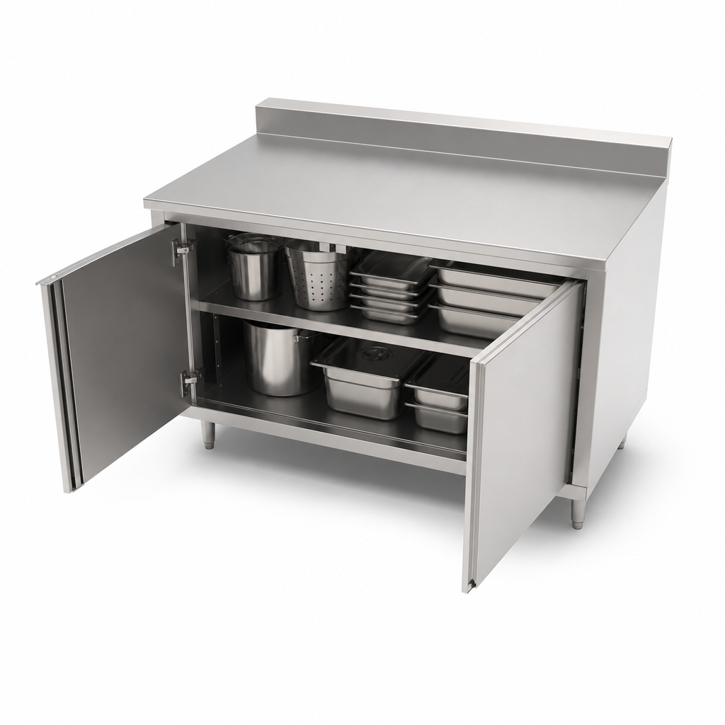 Cabinet Base with Hinged Doors