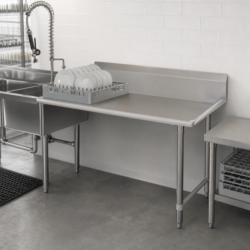 Straight Clean Dishtable Design