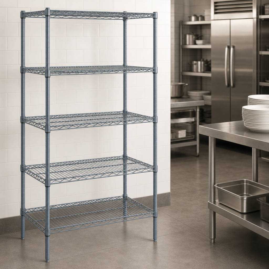 Five Wire Shelves Included