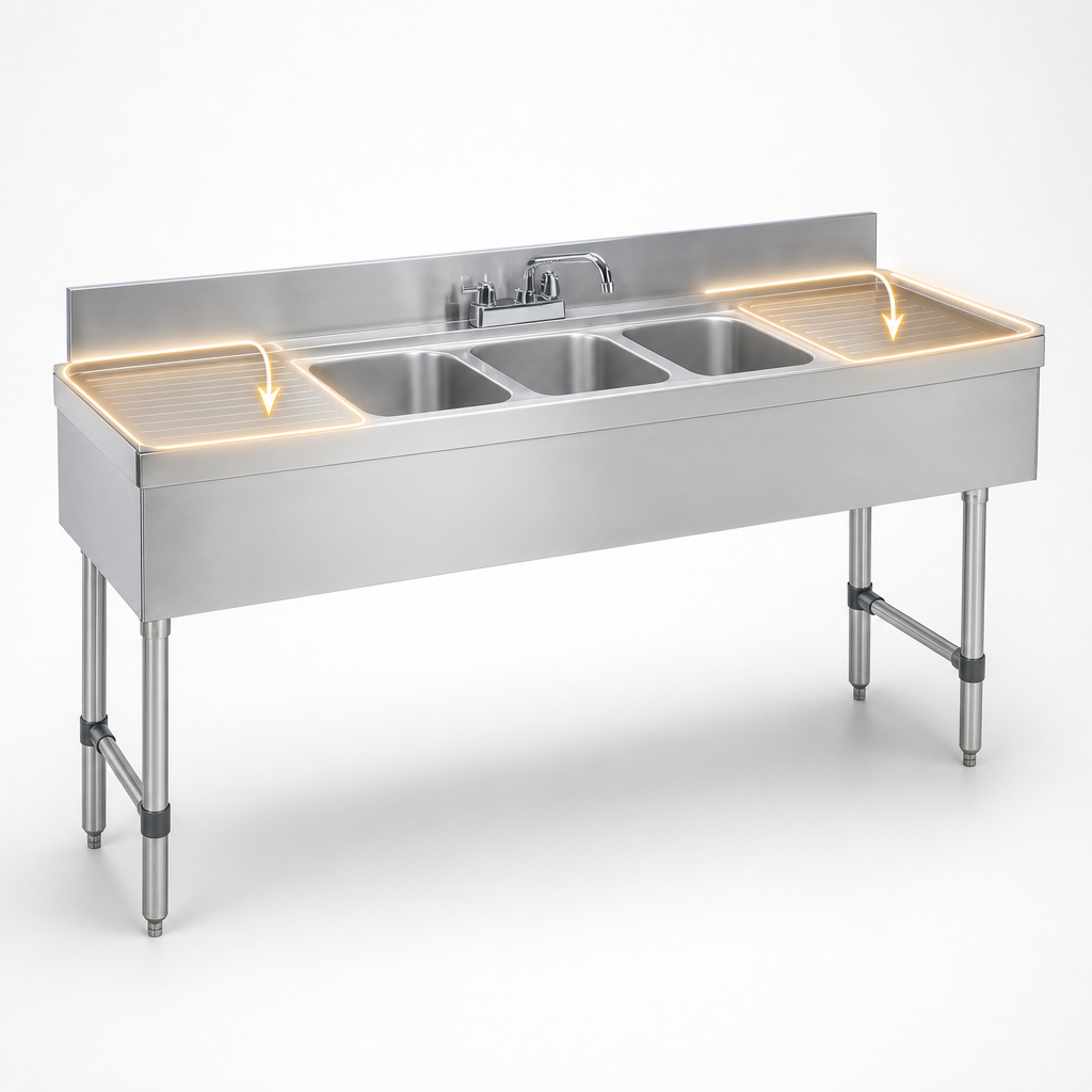 Dual 24-Inch Drainboards