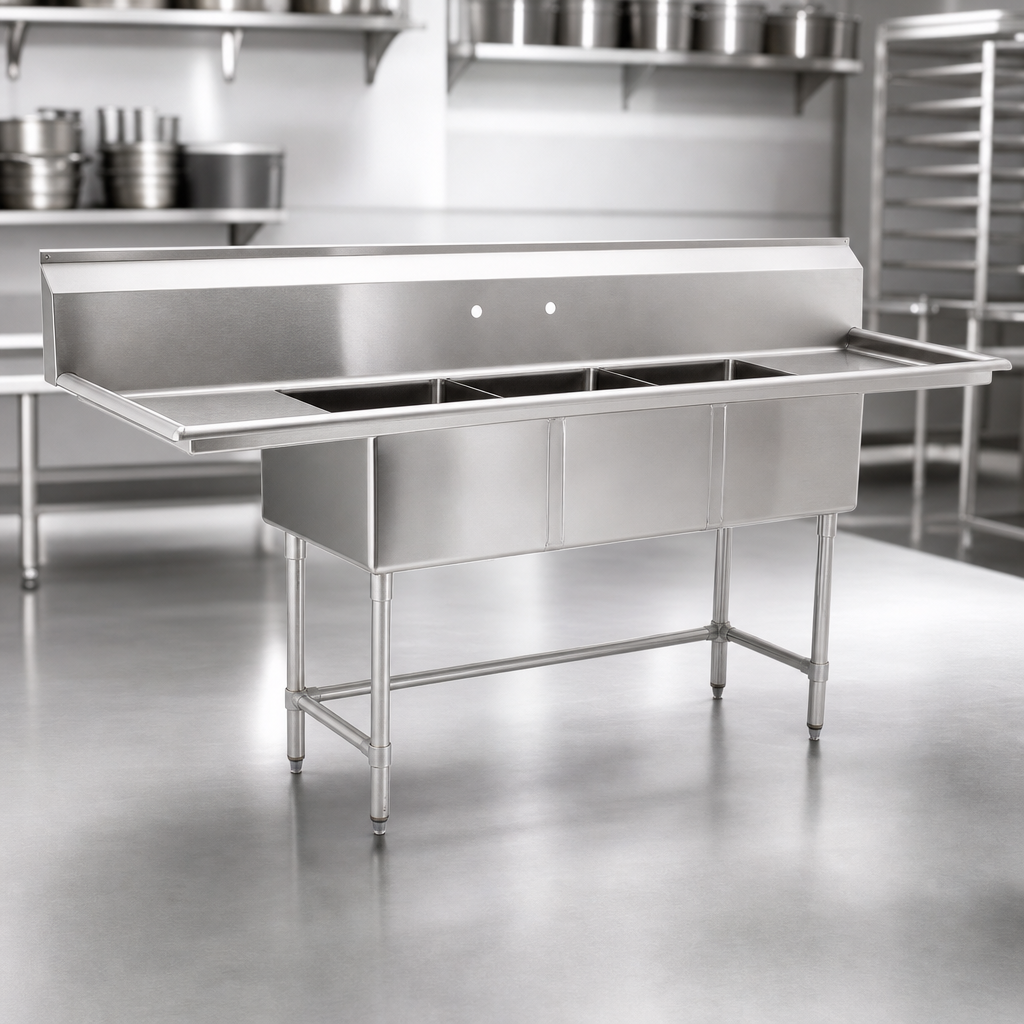 16-Gauge Type 304 Stainless Steel Construction