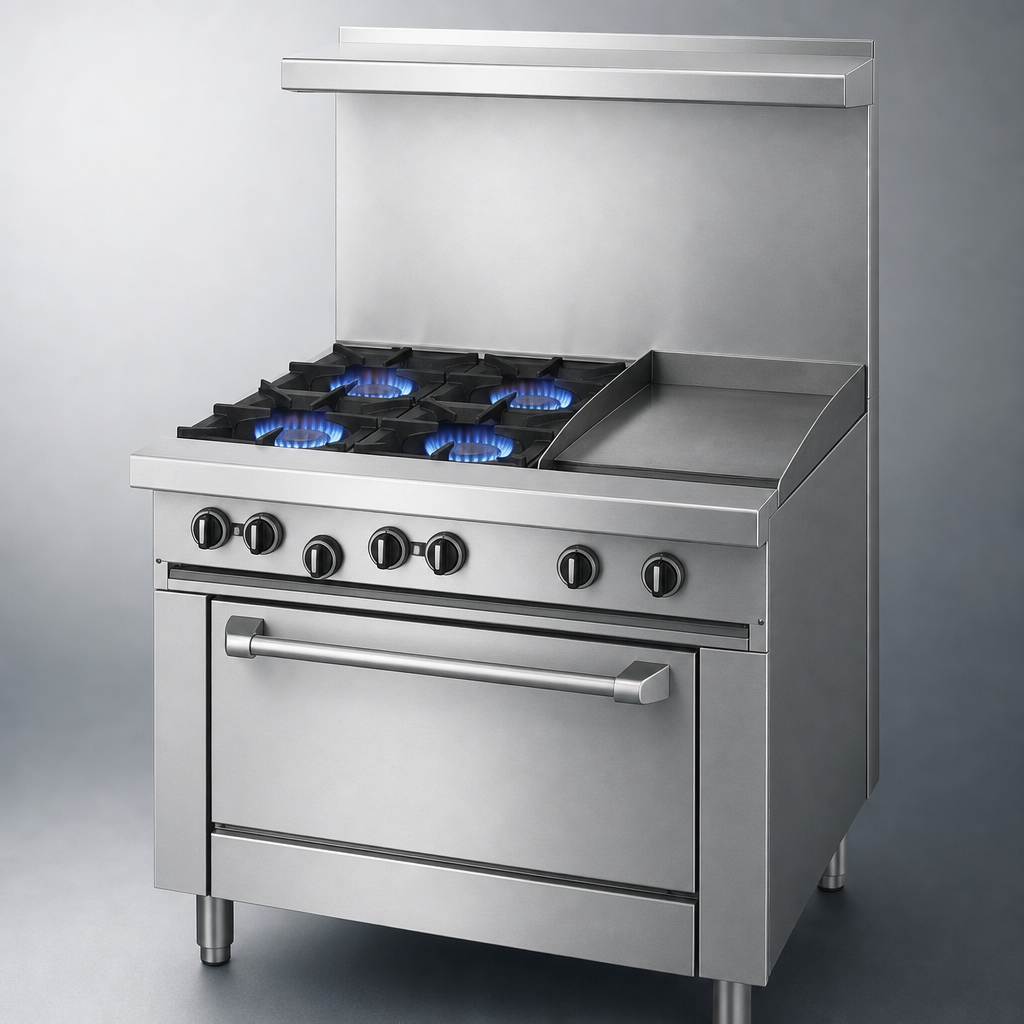 Four Open Burners