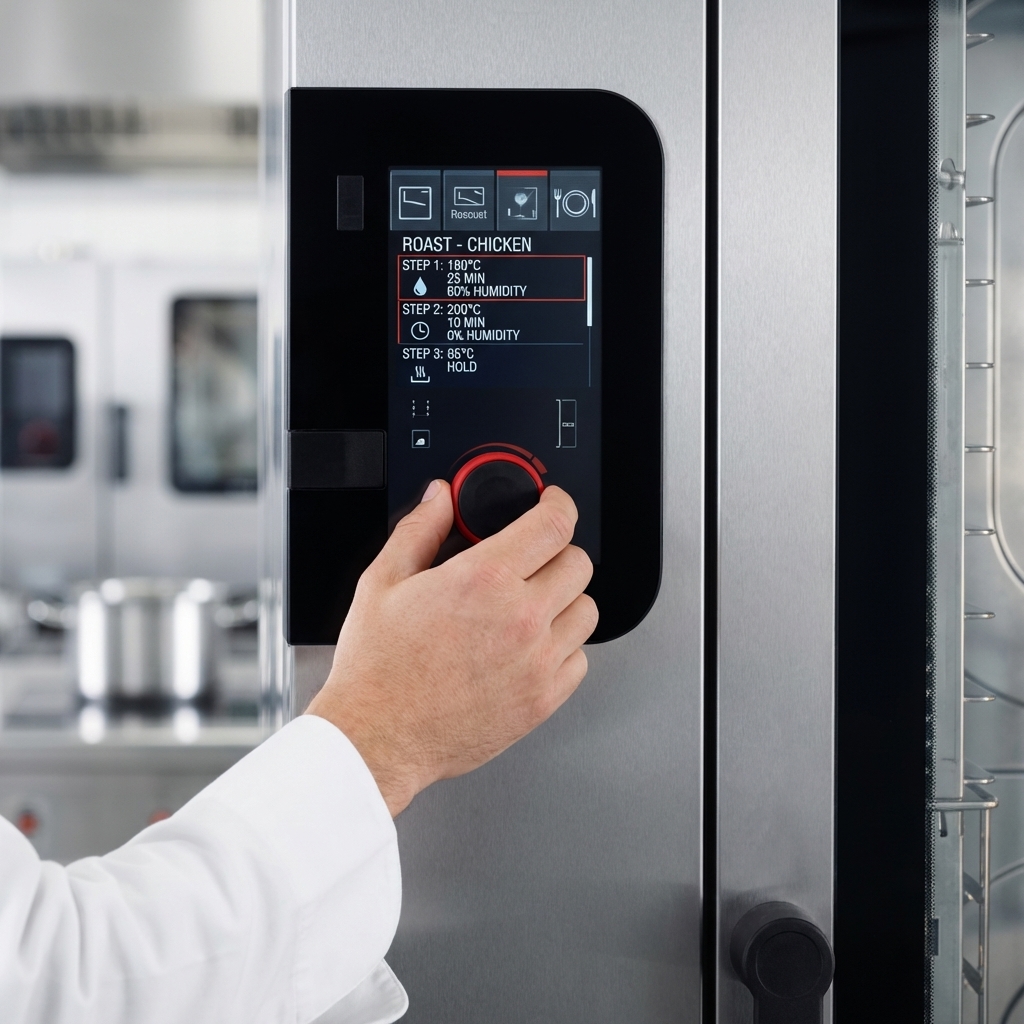 Effortlessly program precise cooking with the intuitive easyDial controls and bright digital display.