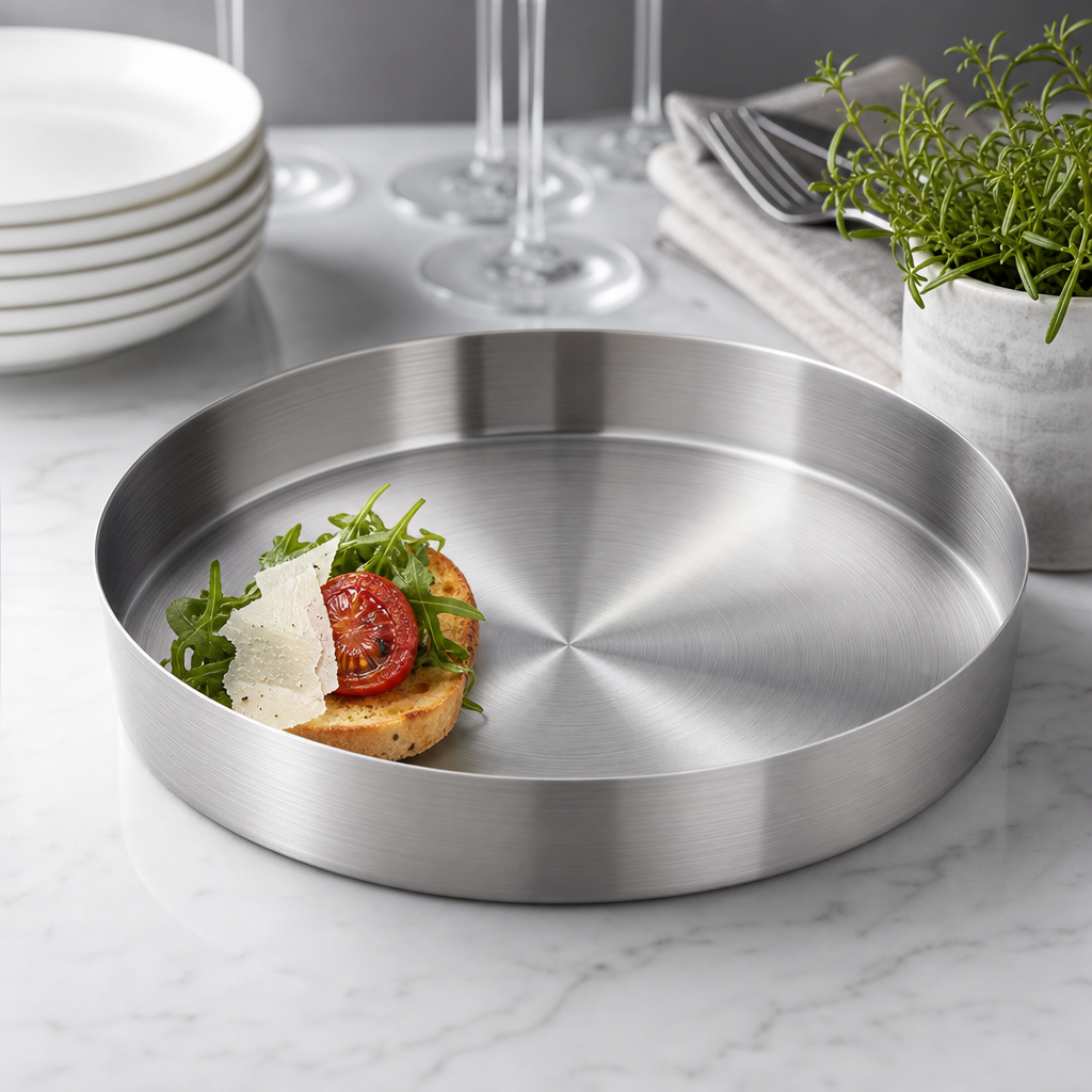 Satin-Finished Stainless Steel