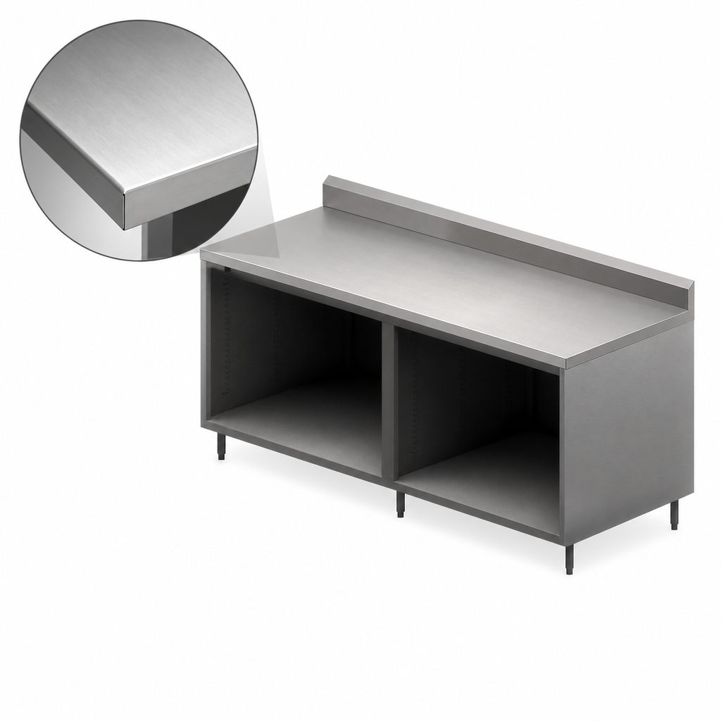 14-Gauge T-304 Stainless Steel Top