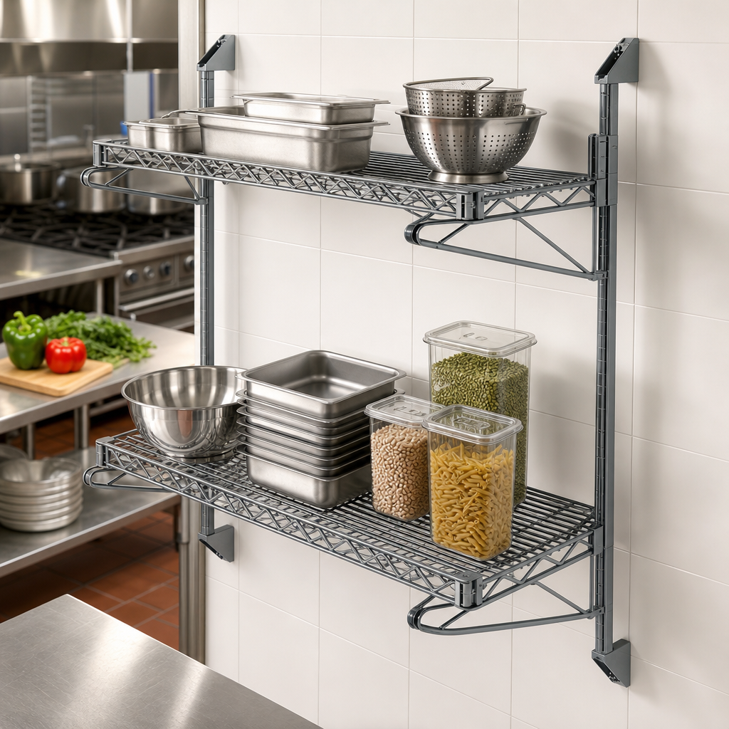 Cantilever Double Shelf Design