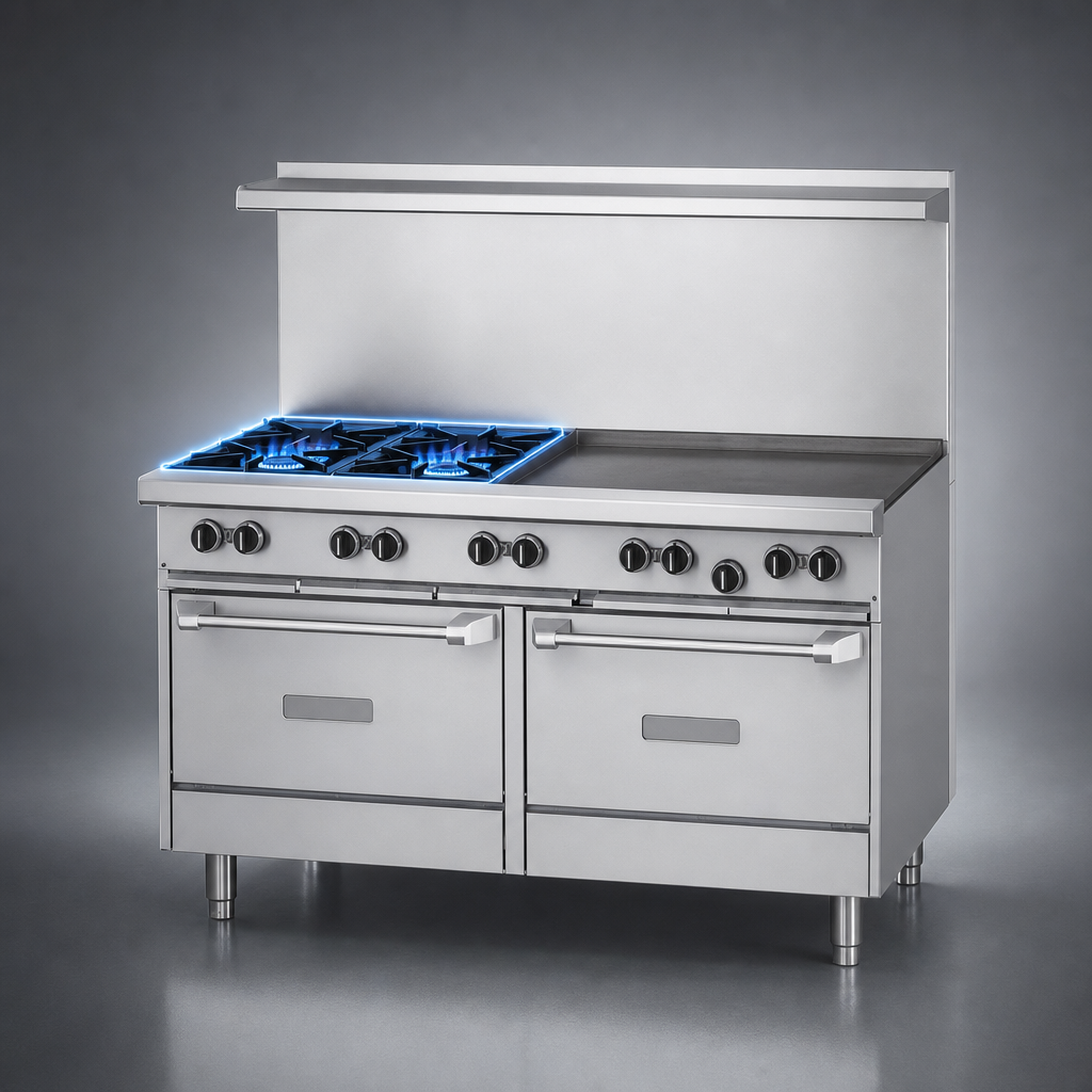 Two Open Burners