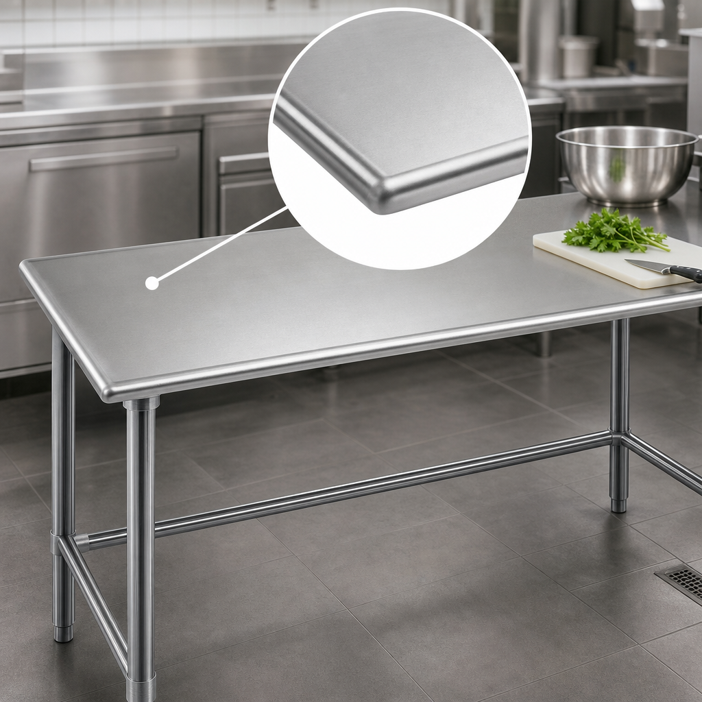14-Gauge Stainless Steel Top