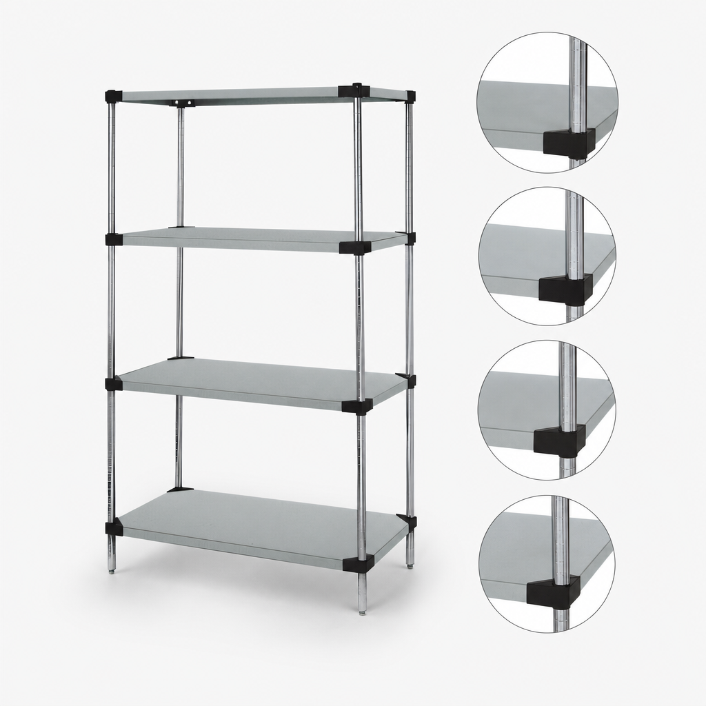 Four Solid Shelves