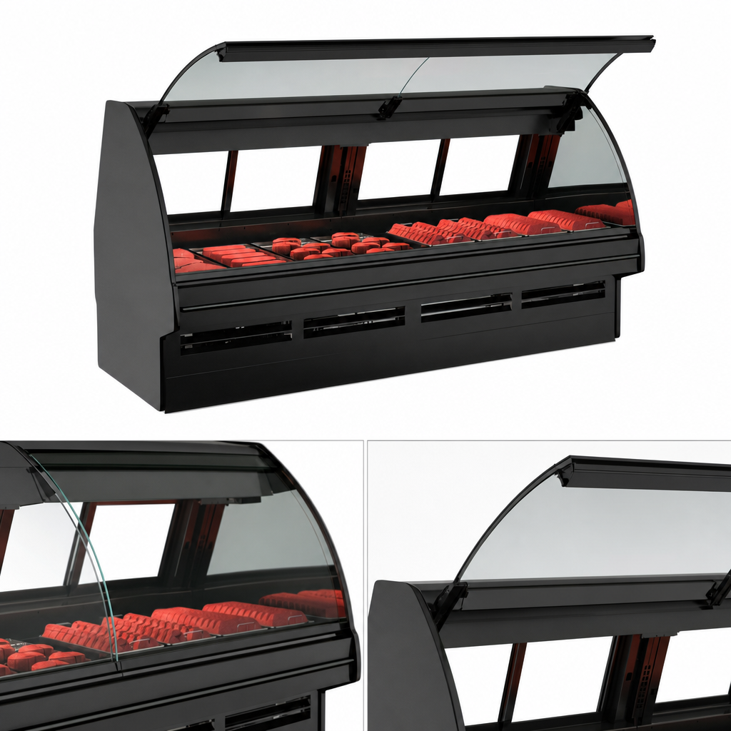 Curved Lift-Up Front Glass