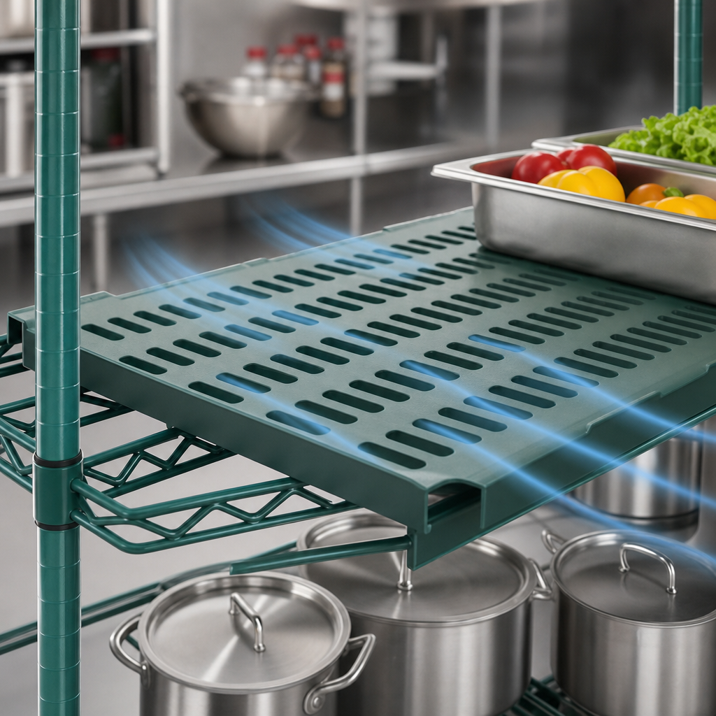 Louvered Shelf Surface
