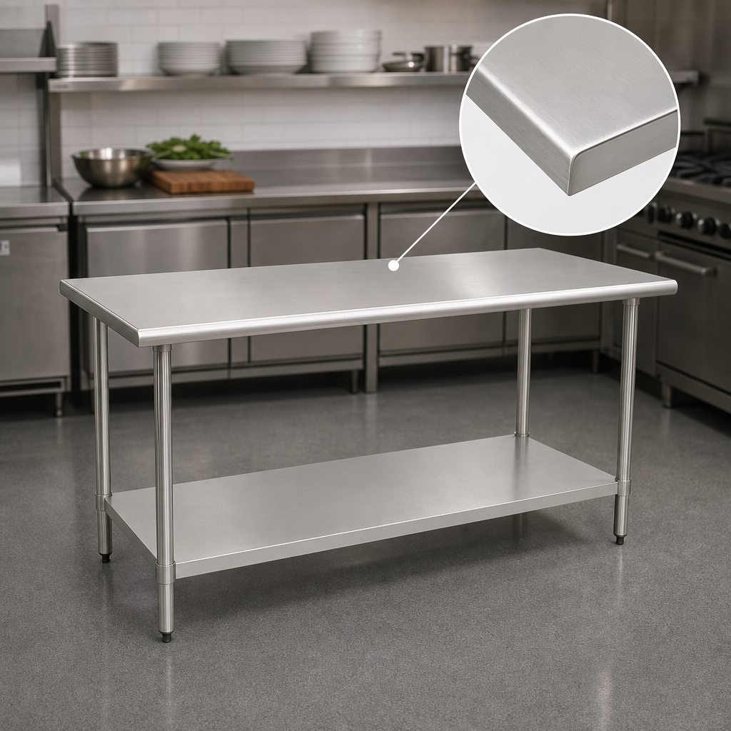 16-Gauge Stainless Steel Top