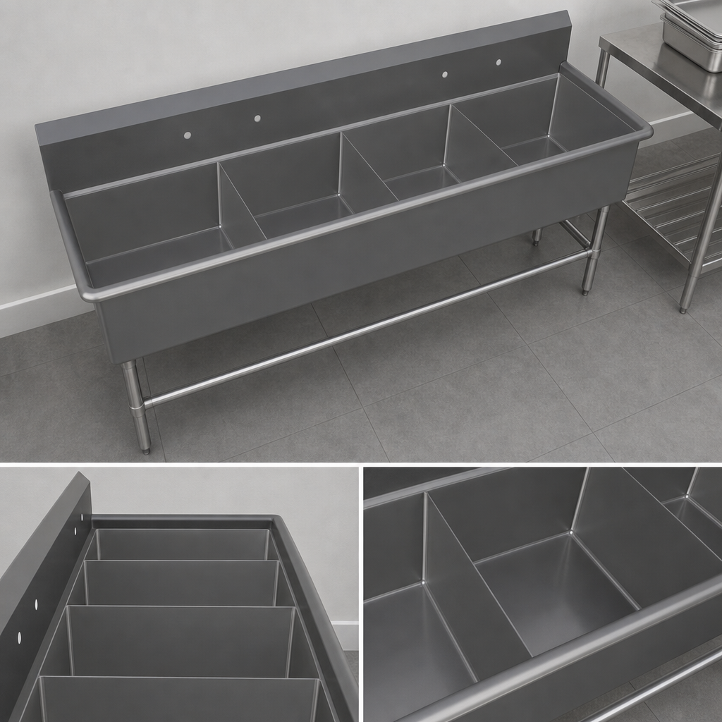 Four-Compartment Basin Layout