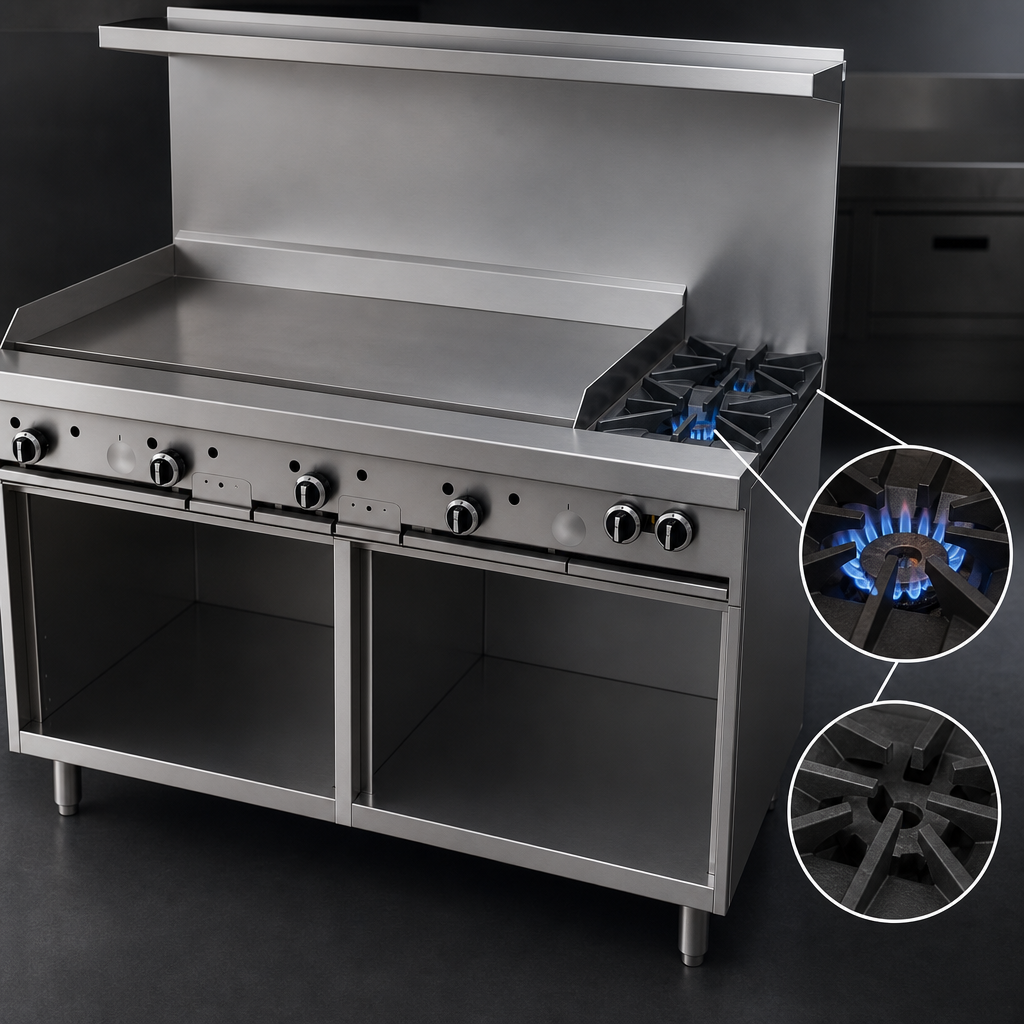 Dual Open Burners