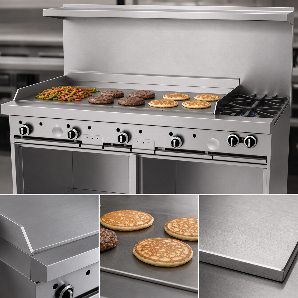 48-Inch Smooth Steel Griddle