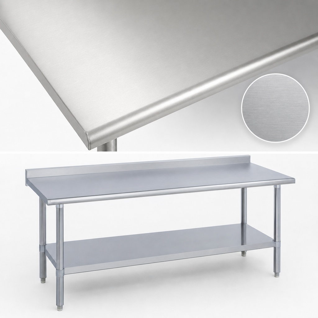 16 Gauge 400 Series Stainless Steel Top