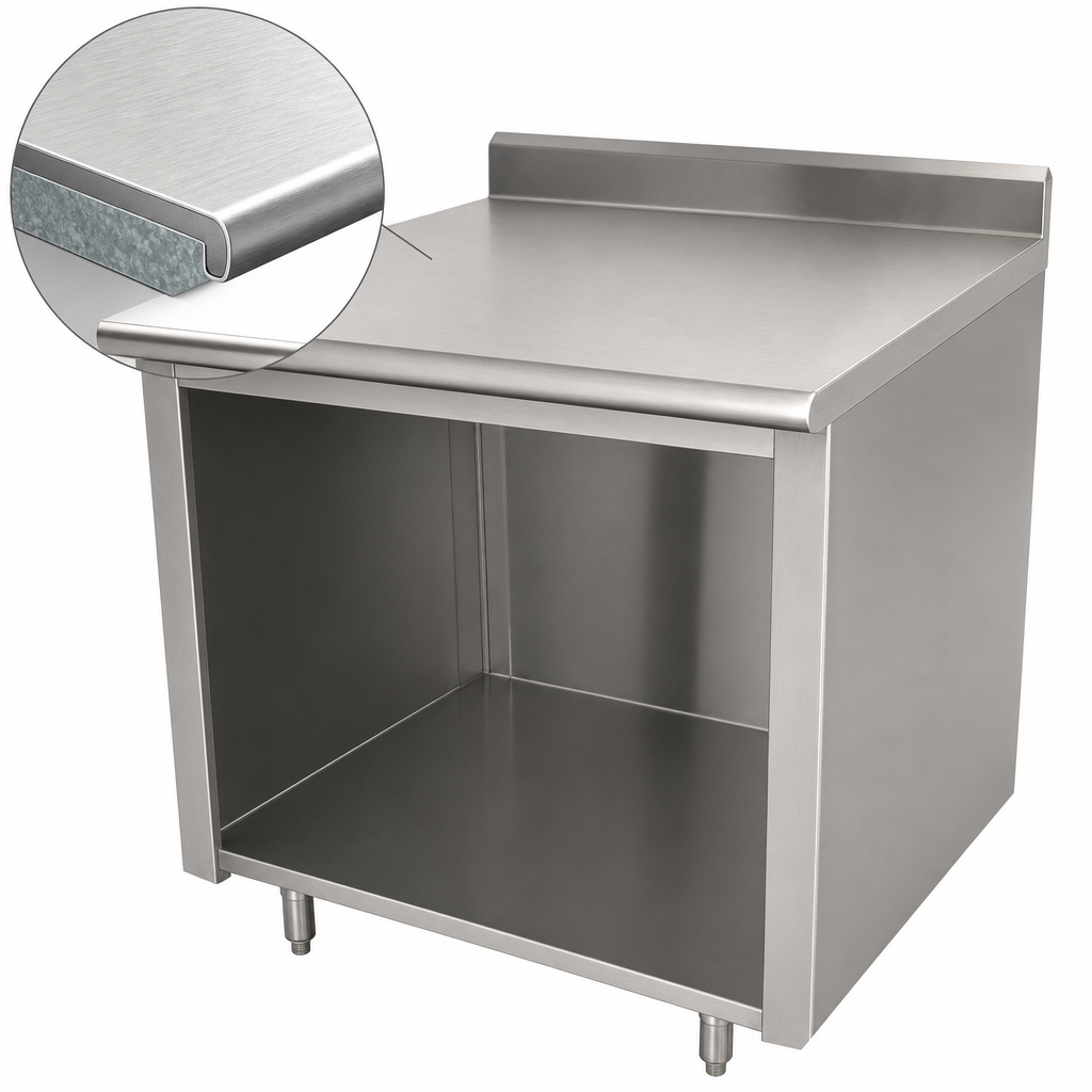 14-Gauge 304 Stainless Steel Top