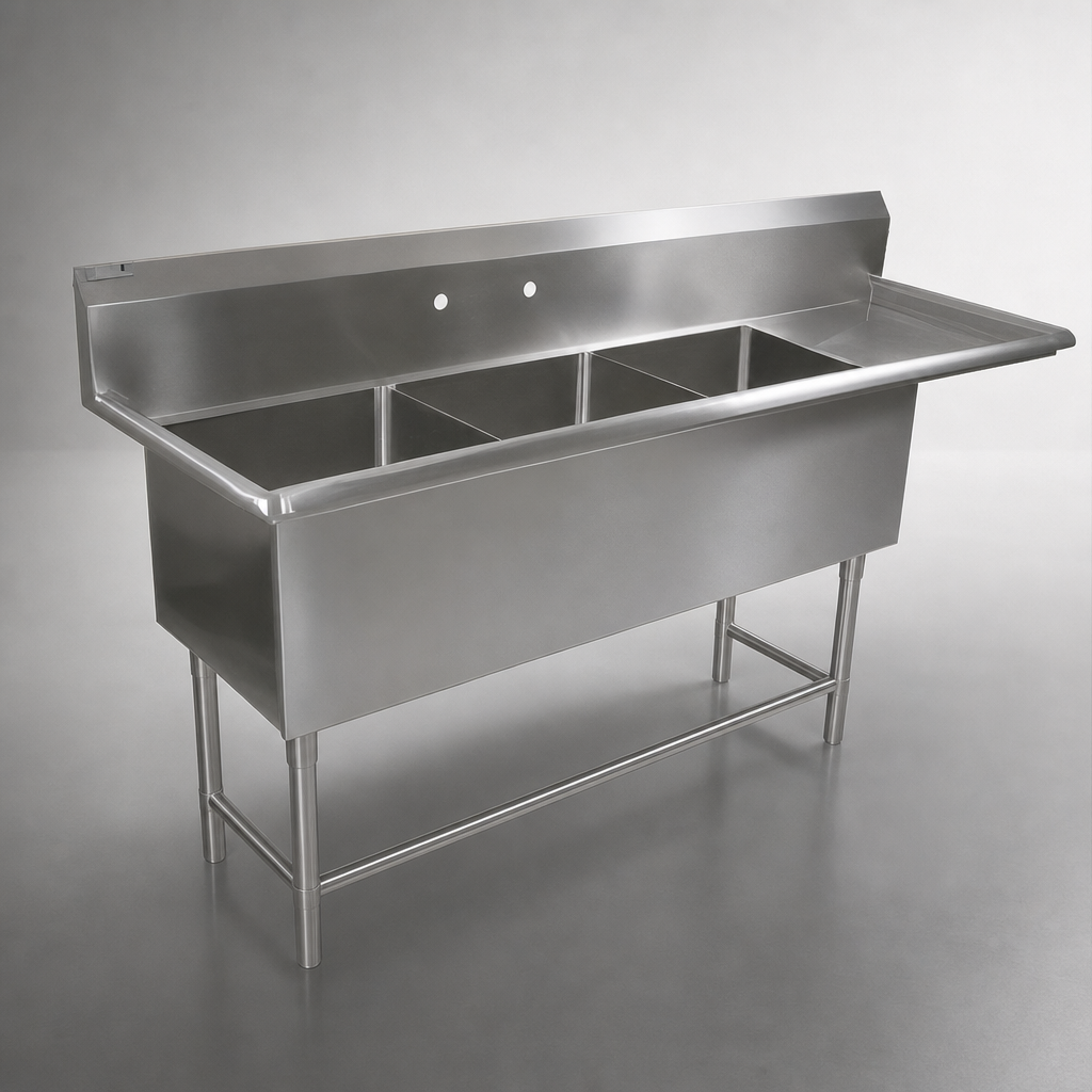 Three-Compartment Sink Layout