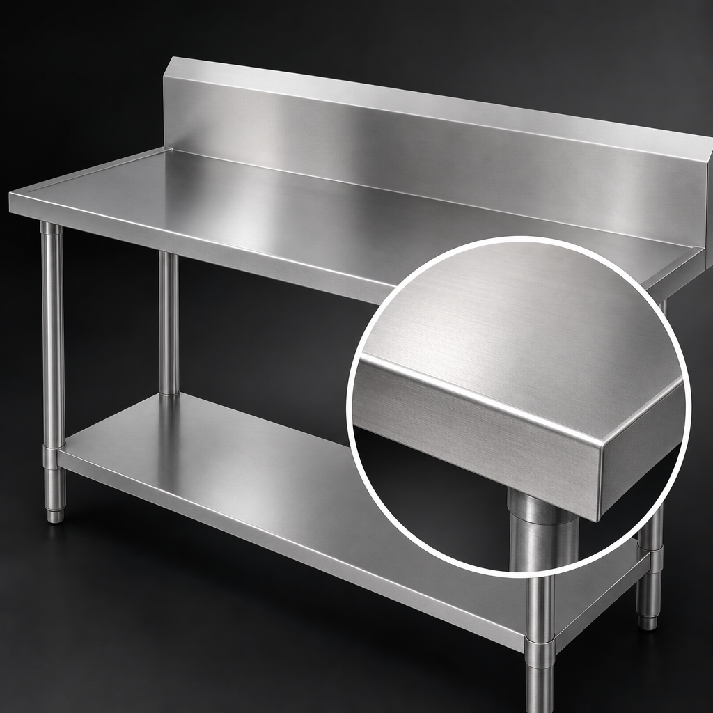14-Gauge 304 Stainless Steel Top