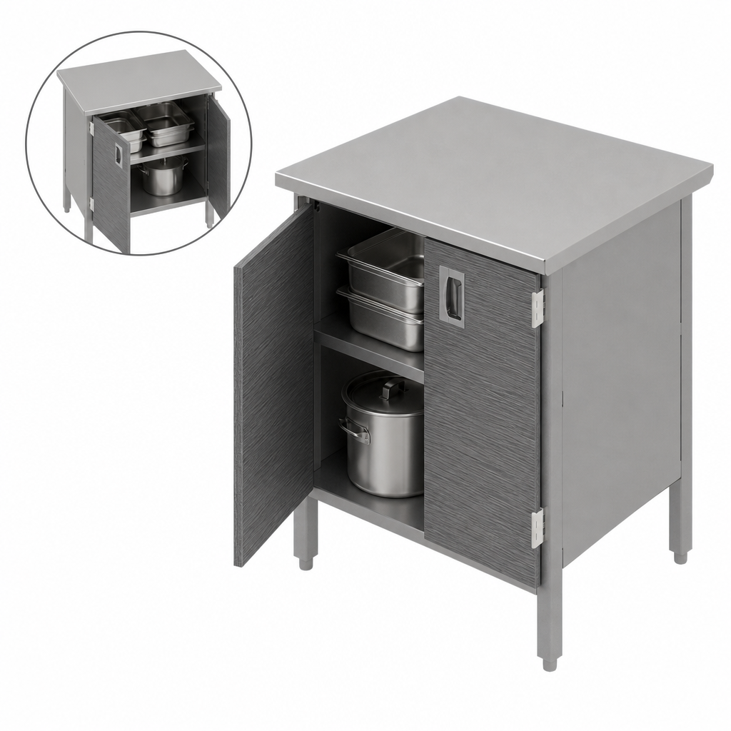 Cabinet Base With Hinged Doors