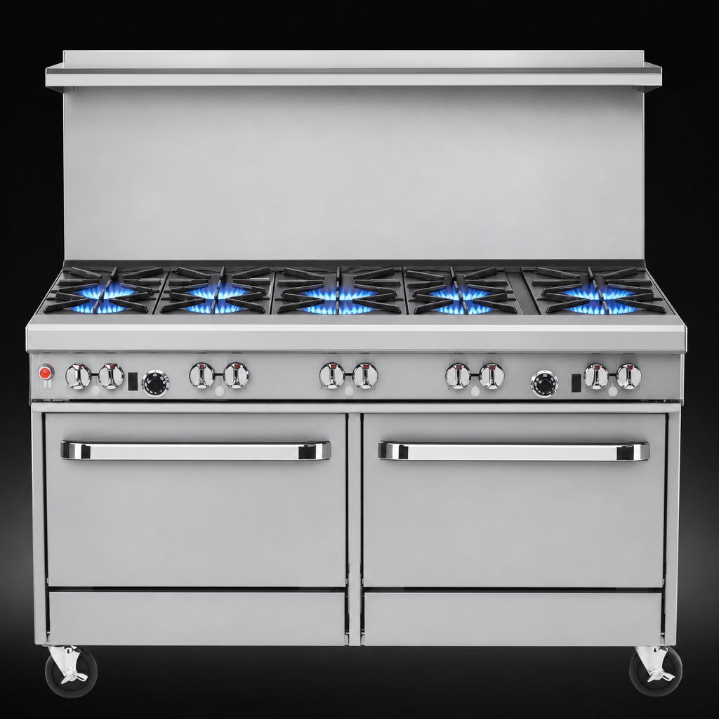 Six Open Burners