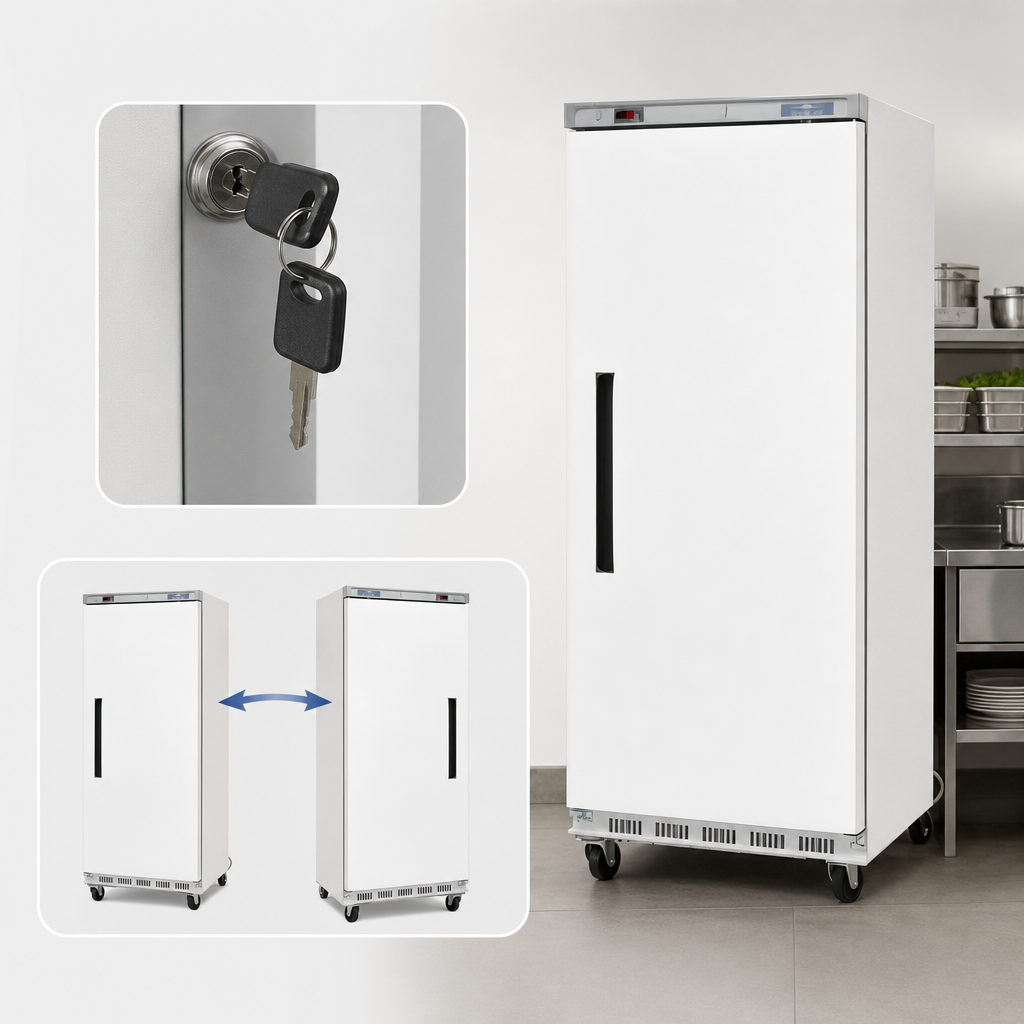 Lockable Field-Reversible Door