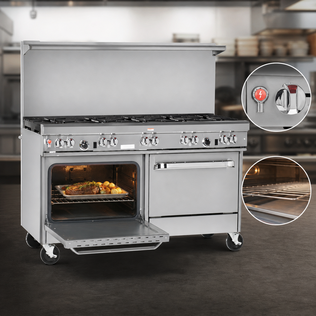Standard Oven With Battery Spark Ignition