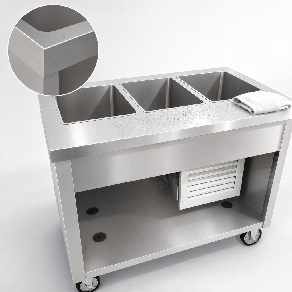 16 Gauge Stainless Steel Top