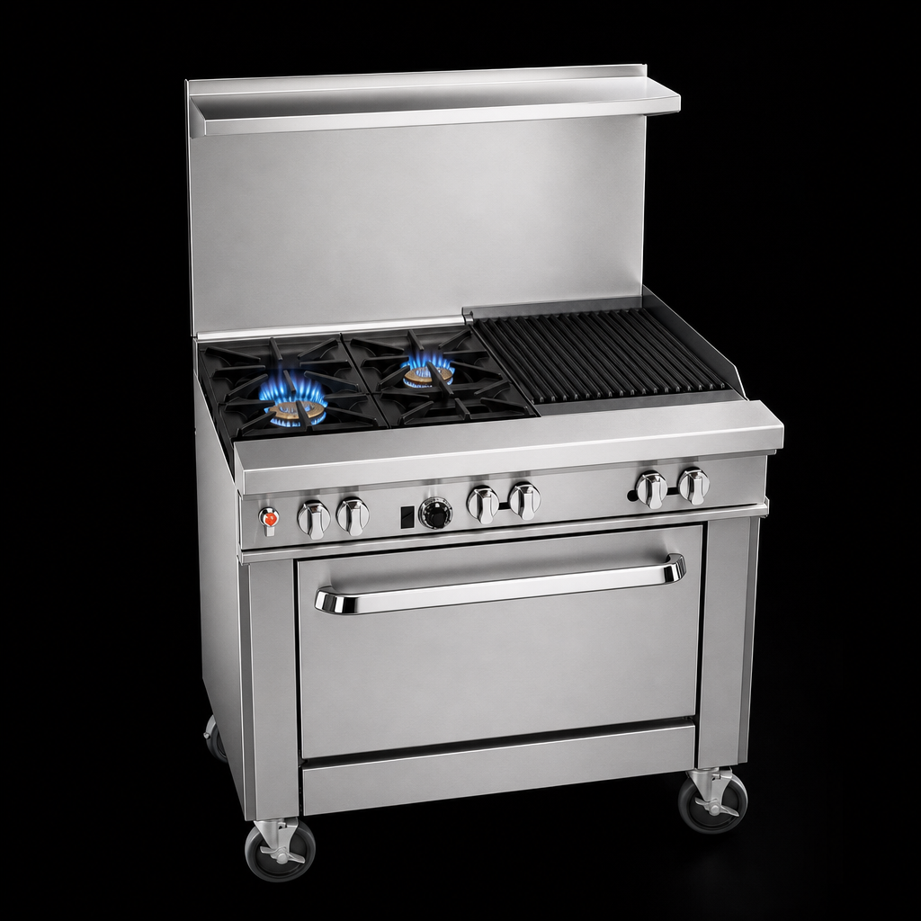 Two Open Burners